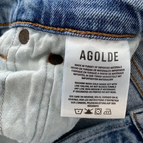 Agolde High Rise Distressed Denim Skinny Jeans - Picture 3 of 12